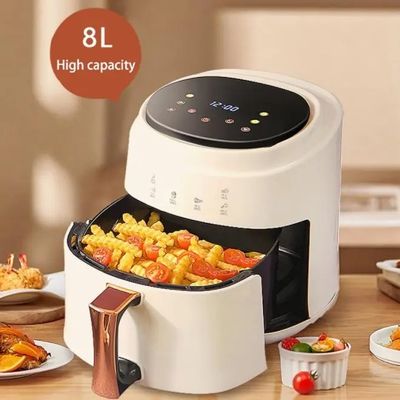 6L 3L टच स्क्रीन डबल एयर फ्रायर इलेक्ट्रिक डीप फ्रायर ओवन स्मार्ट रैक बिना तेल एयर फ्रायर प्लास्टिक