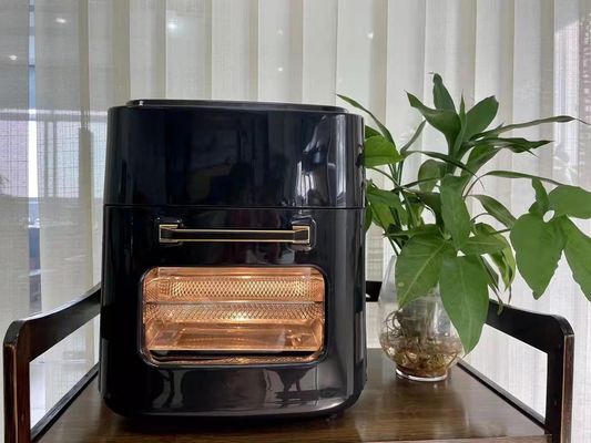 1201W-1500W वोल्टेज वाणिज्यिक एयर फ्रायर डिजिटल 12L 15L मिनी रैक के साथ तेल के बिना