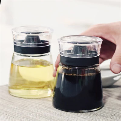 पारदर्शी ग्लास तेल जार 170ML सिरका तेल स्प्रे बोतल सेट रसोई की आपूर्ति के लिए 425g