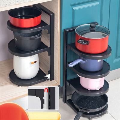 स्टॉक 29*27*45cm G-ting 4 Tier Rack for Hanging Pots and Pans रसोई संगठन