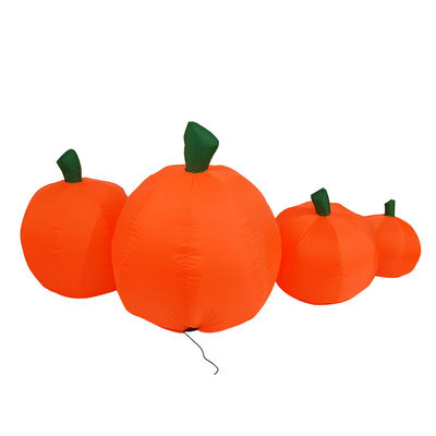 2.2 मीटर लंबा आउटडोर इनडोर हेलोवीन inflatable कद्दू सजावट एलईडी रोशनी के साथ