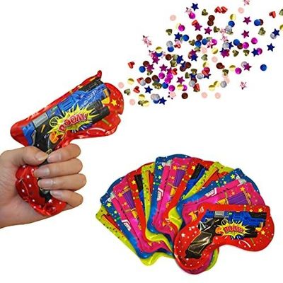 बंदूक का आकार ऑटोइंफ्लेशन ग्रीन ईयर शादी के जन्मदिन की पार्टी के लिए inflatable confetti बंदूक