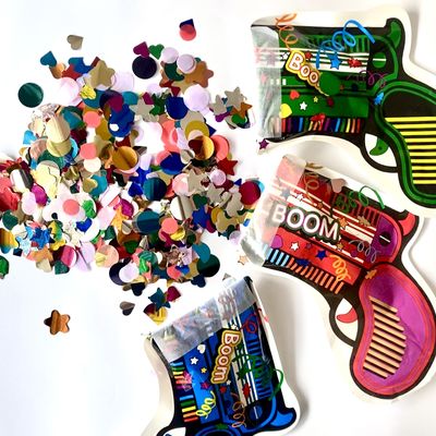बंदूक का आकार ऑटोइंफ्लेशन ग्रीन ईयर शादी के जन्मदिन की पार्टी के लिए inflatable confetti बंदूक