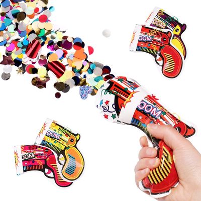 बंदूक का आकार ऑटोइंफ्लेशन ग्रीन ईयर शादी के जन्मदिन की पार्टी के लिए inflatable confetti बंदूक