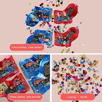 बंदूक का आकार ऑटोइंफ्लेशन ग्रीन ईयर शादी के जन्मदिन की पार्टी के लिए inflatable confetti बंदूक