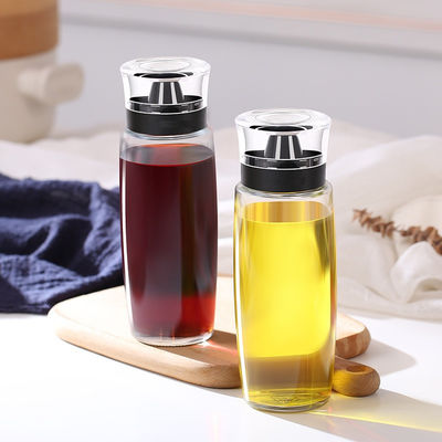 ग्लास तेल स्प्रेयर सिरका डिस्पेंसर 280ml 9.5oz बोतल माप पैमाने पंप के साथ