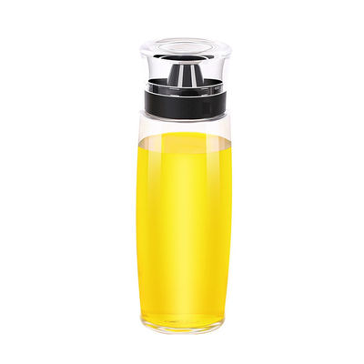 ग्लास तेल स्प्रेयर सिरका डिस्पेंसर 280ml 9.5oz बोतल माप पैमाने पंप के साथ