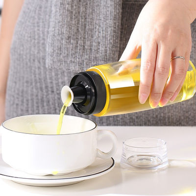 ग्लास तेल स्प्रेयर सिरका डिस्पेंसर 280ml 9.5oz बोतल माप पैमाने पंप के साथ