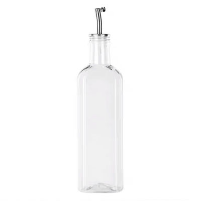 ग्रीन ग्लास ऑयल ड्रिज़लर 500ml फनल स्टेनलेस स्टील डालने वाला रसोई के लिए