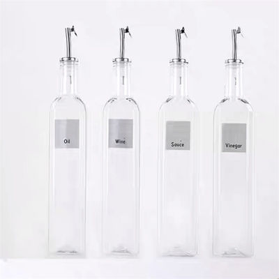 ग्रीन ग्लास ऑयल ड्रिज़लर 500ml फनल स्टेनलेस स्टील डालने वाला रसोई के लिए