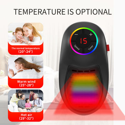 0.5kg प्लग-इन वॉल हीटर बगीचे के लिए पोर्टेबल इलेक्ट्रिक हीटर छोटे घर शीतकालीन हीटर